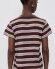 MOTHER MOTHER The Boxy Goodie Goodie Tee Jer Rum Raisin Stripe - 3