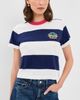 MOTHER MOTHER The Boxy Goodie Goodie Tee Jer True Blue And Fluff - 2