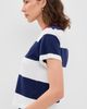 MOTHER MOTHER The Boxy Goodie Goodie Tee Jer True Blue And Fluff - 4