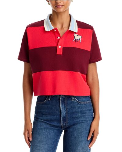 Mother Mother The Boxy Match Striped Cotton Polo