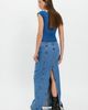 MOTHER MOTHER The Chip Clip Maxi Fray Denim Skirt - 2