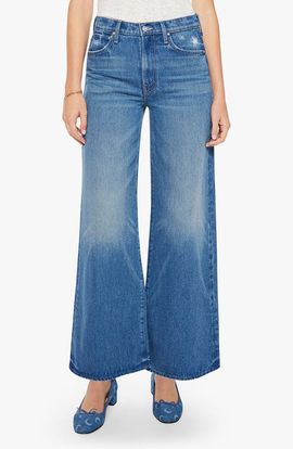MOTHER MOTHER The Ditcher Roller Wide Leg Jeans