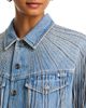 Mother Mother The Fly Away Fringed Jean Jacket in Sparkle Emergency Kit - 6