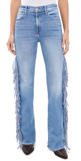 MOTHER MOTHER The Fringe Desperado Sneak Western Jeans Saddle Up