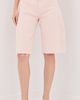 MOTHER MOTHER The Half-Pipe Bermuda Fray Denim Shorts Peach Puree - 2