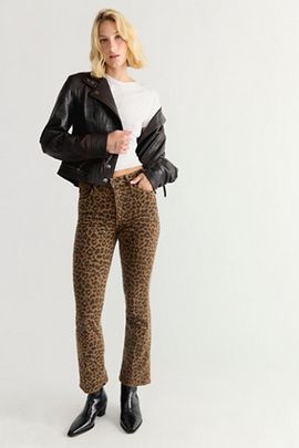 MOTHER MOTHER The Hustler Flood Printed Jeans