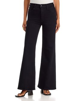 Mother Mother The Hustler Roller Sneak High Rise Jeans in Nighty Night