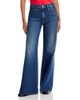 Mother Mother The Hustler Roller Sneak High Rise Wide Leg Jeans in Naughty By Nature - 1