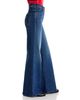 Mother Mother The Hustler Roller Sneak High Rise Wide Leg Jeans in Naughty By Nature - 4