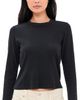 MOTHER MOTHER The Itty Bitty Crop Tee Black - 1