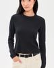 MOTHER MOTHER The Itty Bitty Crop Tee Black - 2