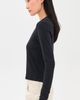MOTHER MOTHER The Itty Bitty Crop Tee Black - 4