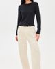 MOTHER MOTHER The Itty Bitty Crop Tee Black - 5