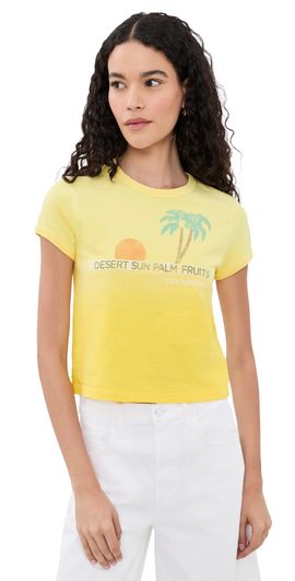 MOTHER MOTHER The Itty Bitty Ringer Tee Desert Sun Palm