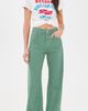 MOTHER MOTHER The Lemon Twist Sneak Corduroy Jeans Dark Ivy - 5