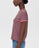 MOTHER MOTHER The Lil Goodie Ringer Tee Navy Silver Pink Stripe - 4