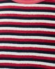 MOTHER MOTHER The Lil Goodie Ringer Tee Navy Silver Pink Stripe - 6
