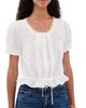 MOTHER MOTHER The Love Letter Puff Blouse White - 1
