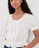 MOTHER MOTHER The Love Letter Puff Blouse White - 2