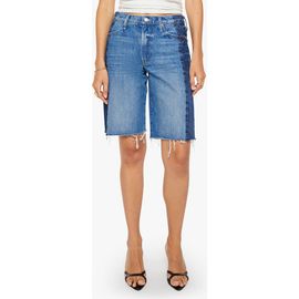 MOTHER MOTHER The Maven Frayed Denim Bermuda Shorts