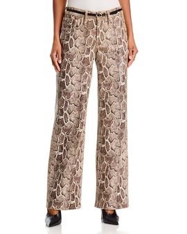 Mother Mother The Maven Sneak High Rise Jeans in Royal Serpent