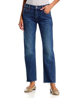 Mother Mother The Mid Rise Hiker Hover Fray Jeans in That Belongs In A Museum
