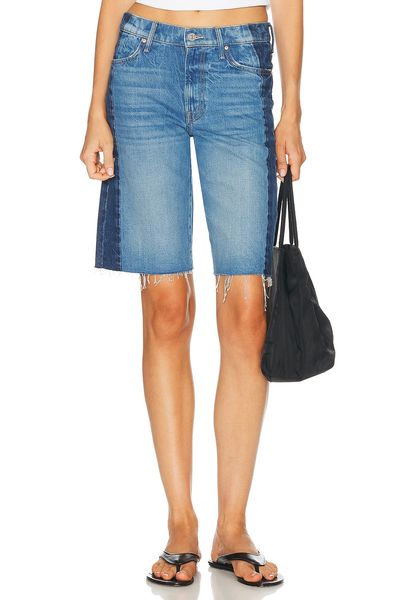 MOTHER MOTHER The Mid Rise Maven Bermuda Fray Shorts