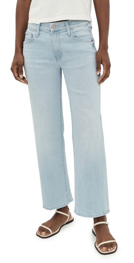 MOTHER MOTHER The Mid Rise Rambler Zip Ankle Jeans Pretty Please