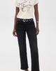 MOTHER MOTHER The Mid Rise Rambler Zip Flood Jeans Spiked Hair Art Flair 25 - 2