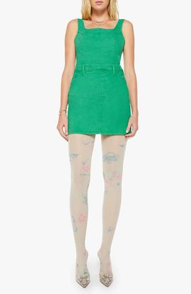 MOTHER MOTHER The Over It Denim Minidress