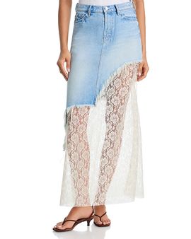 Mother Mother The Peekaboo Maxi Skirt