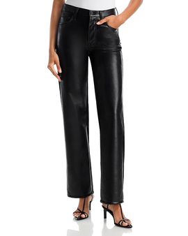 Mother Mother The Rambler Sneak Straight Jeans in Black