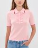 MOTHER MOTHER The Ruffle Raquette Polo Jer Pink And Red - 2