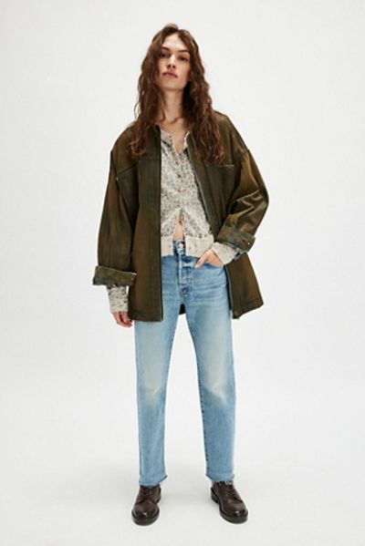 MOTHER MOTHER The Scrapper Cuff Ankle Fray Jeans