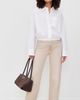 MOTHER MOTHER The Scrunchie Frenchie Button Down White - 5