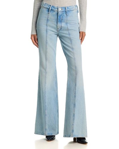 Mother Mother The Seamed Doozy Heel High Rise Flare Leg Jeans in Out Of This World