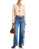 Mother Mother The Side Eye Spinner Sneak Mid Rise Jeans in Let's Build A Fort - 2