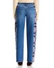 Mother Mother The Side Eye Spinner Sneak Mid Rise Jeans in Let's Build A Fort - 3