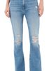 MOTHER MOTHER The Weekender Fray Flare Jeans Chaos Is Calling - 1