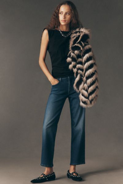 MOTHER Newbie Ankle Mid-Rise Relaxed Jeans