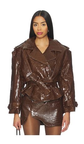 Mother of All Mother of All Brooklyn Trench Leather Coat