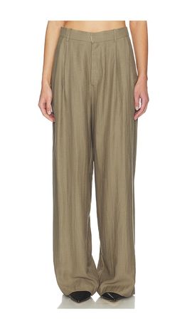 Mother of All Mother of All Hedi Mid Waist Tailored Linen Pant