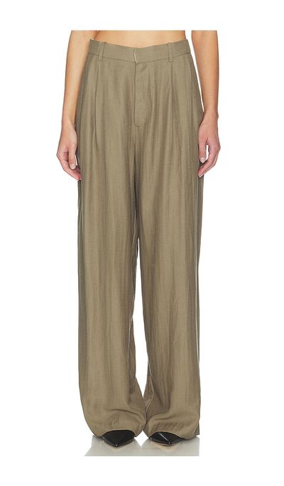 Mother of All Mother of All Hedi Mid Waist Tailored Linen Pant