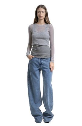 Mother of All Mother of All Moa Mid Waist Soft Wide Leg Denim