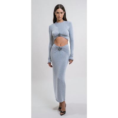 Mother of All Mother of All Papper Ripple Crop T Shirt