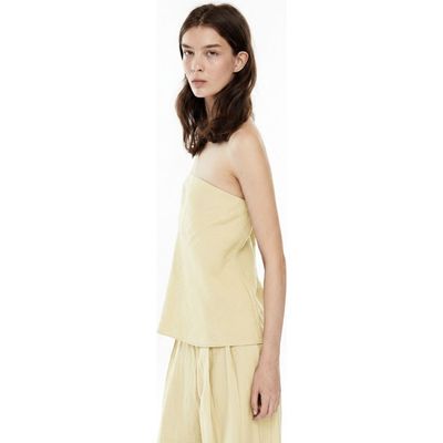 Mother of All Mother of All Sana Strapless Linen Top