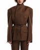Mother Of All Mother of All Tight Waist Blazer with Leather Belt - 1