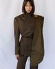 Mother Of All Mother of All Tight Waist Blazer with Leather Belt - 2