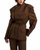 Mother Of All Mother of All Tight Waist Blazer with Leather Belt - 5