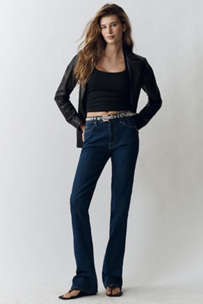 MOTHER Runaway Low-Rise Bootleg Jeans